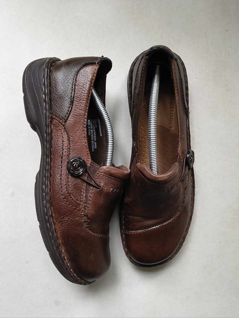 G.H. Bass Bradshaw Brown Slip On Walking Shoes Loafers Flats Women Size 9 US